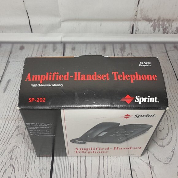 Sprint RadioShack Amplified Handset Telephone 43-5202 Graphite - Picture 9 of 11